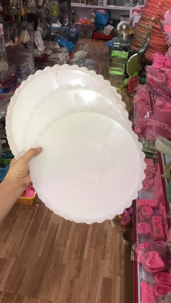 Dĩa Nhựa Lót Bánh - Tròn