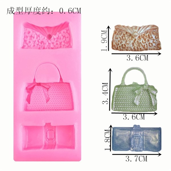 Khuôn Silicon - Túi Xách Giỏ 3c