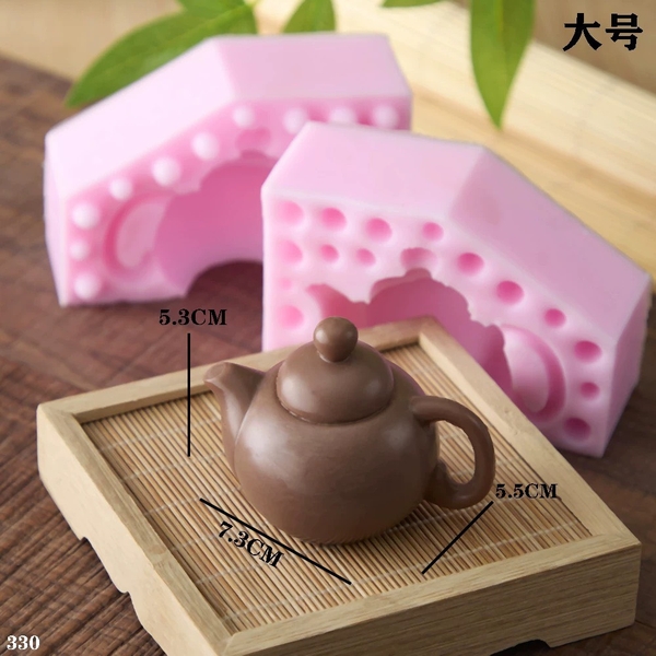 Khuôn Silicon - Ấm Trà Bình Trà 2 Mảnh 7.3cm