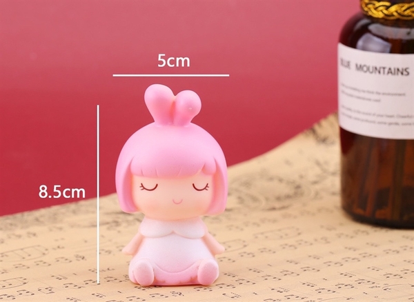 Tượng Em Bé - Búp Bê - PKD - bé gái tóc ngắn hồng
