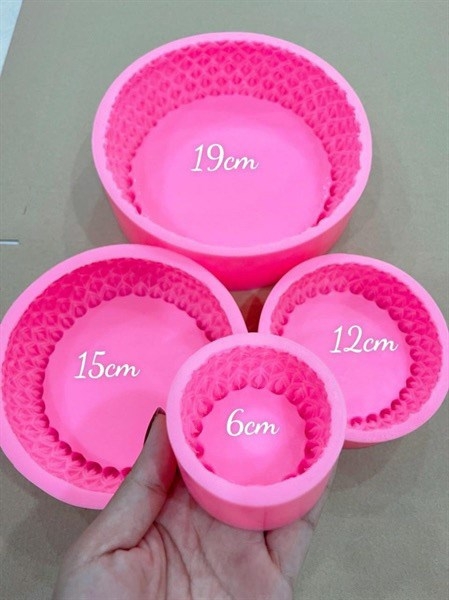 Khuôn Silicon - Đế Sen Thái Tầng - 15cm Cao 4.4cm