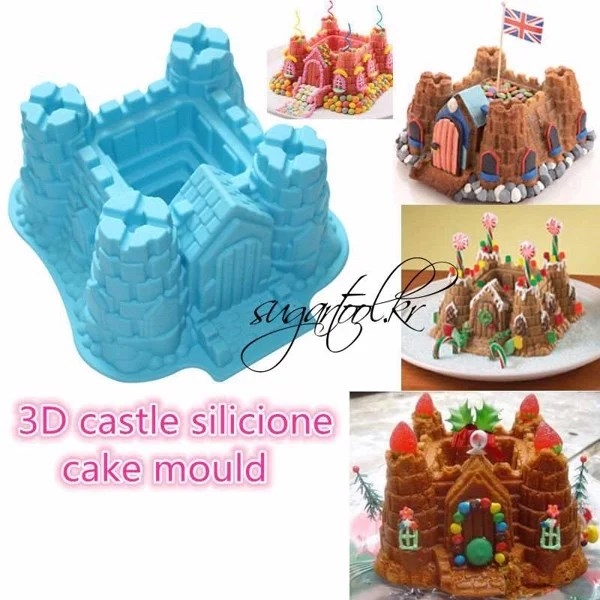 Khuôn Silicon - Đế - Lâu Đài To 20Cm