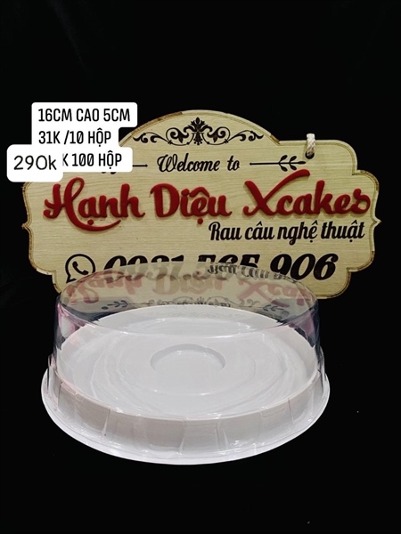 Hộp Nhựa - Tròn H25 - 16cm Cao 5cm