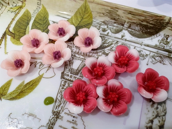 Khuôn Silicon - Hoa Mai Đào - 2.5cm - 6c HOT