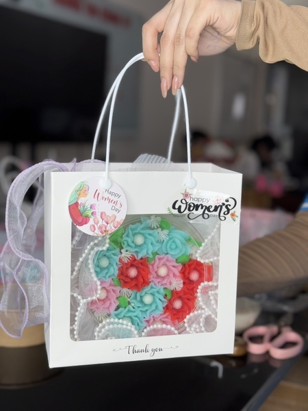 Túi Giấy - Quai Xách - Vuông 20x20x10cm - Túi Trắng