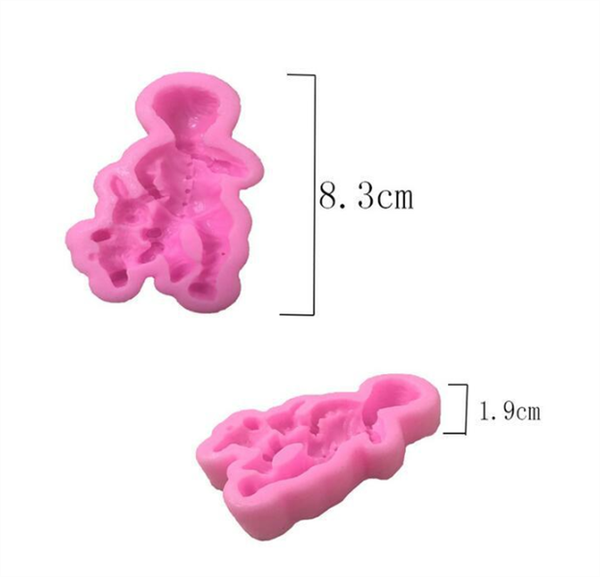 Khuôn Silicon - Em Bé - Set 2 Bé Trai Gái