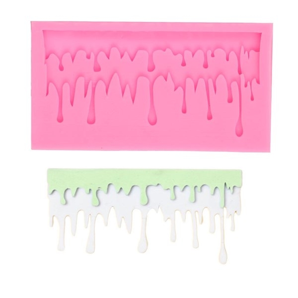 Khuôn Silicon - Viền Chuỗi Họa Tiết - Tan Chảy 13x7cm