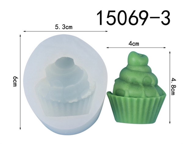 Khuôn Silicon - Cây Kem Cherry