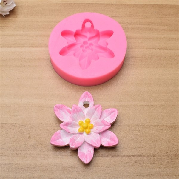 Khuôn Silicon - Hoa Cúc Trạng Nguyên - Cánh Thẳng Nhụy - 6cm