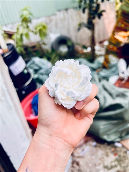 Khuôn Silicon - Hoa Mẫu Đơn - Cánh Mỏng 6cm