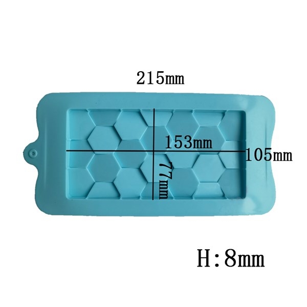 Khuôn Silicon - Viền VN - 17x8cm - VN04 - Tổ Ong Lớn