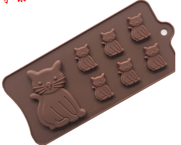 Khuôn Silicon - Động Vật - Mèo 7c Lớn Nhỏ