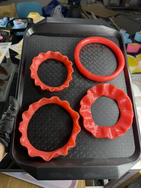 Khuôn Silicon - Viền Hủ Vàng - 14cm Tặng Kèm YB 381 ( Chỉ Live)