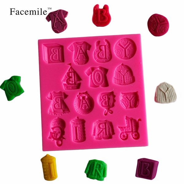 Khuôn Silicon - Quần Áo - Xe Nôi Áo Đồ Ngủ Nón