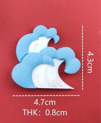 Khuôn Silicon - Ngọn Núi - Sóng Biển 4.7cm