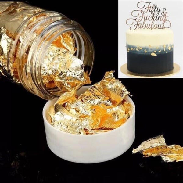 Dát Vàng Dát Bạc Phụ Kiện Trang Trí Bánh - DÁT VÀNG