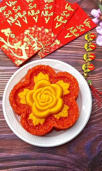Khuôn Ấn Xôi - Mai 5 Cánh NL - 15cm - Hoa Hồng