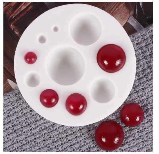 Khuôn Silicon - Chấm - Bi - Hạt Tròn - Vĩ TH 10c