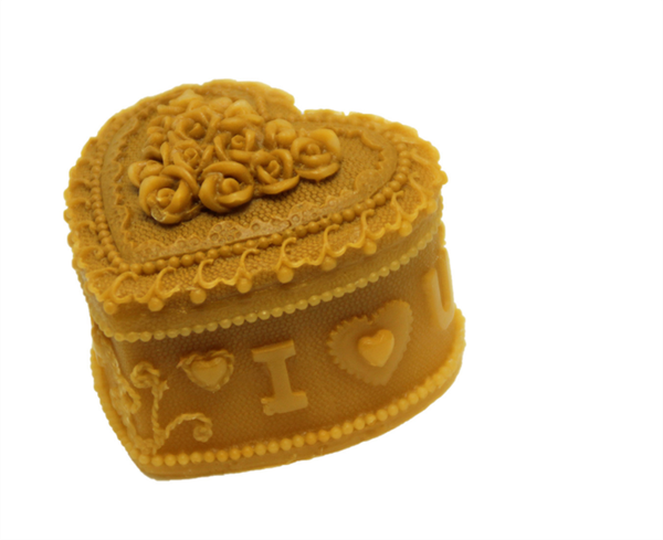 Khuôn Silicon - Trái Tim Hoa - Chùm Hồng Viền 5.8cm