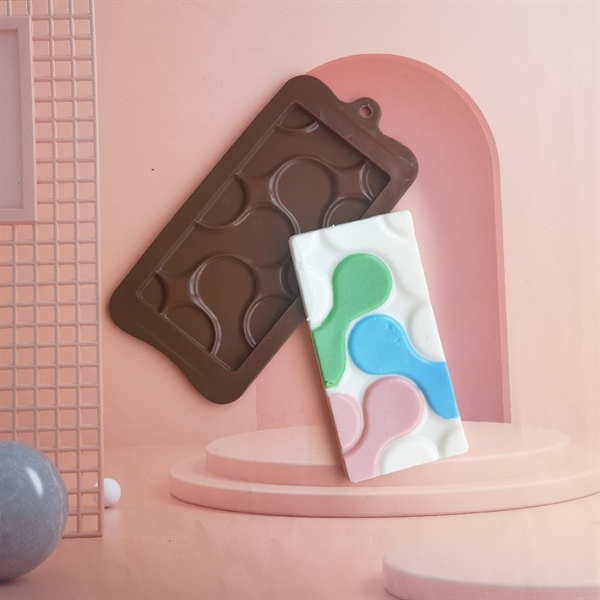 Khuôn Silicon - Viền VN - 17x8cm - VN08 - Vân Tròn