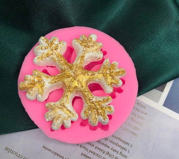 Khuôn Silicon - Noel - Cánh Tuyết Noel - 5cm 1c