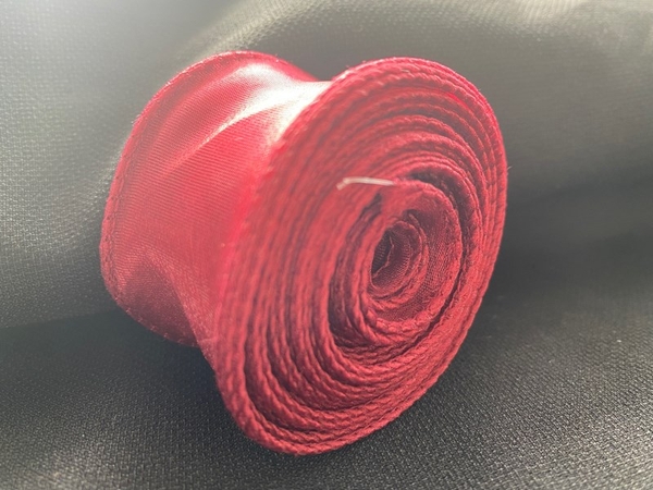 RUY BĂNG - VOAN -9MX3CM - MÀU ĐỎ ĐÔ