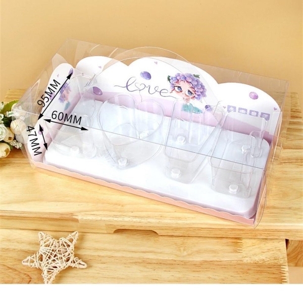 Hộp Nhựa - Ly Chữ LOVE - Kèm Hộp và Giấy Lót