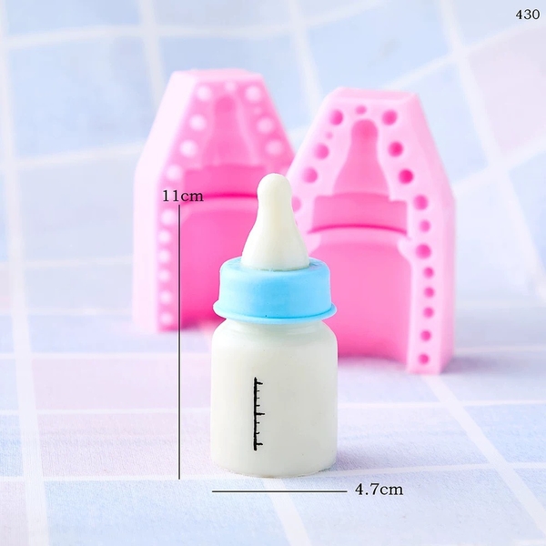 Khuôn Silicon - Bình Bú 2 Mảnh 11cm