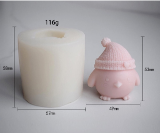 Khuôn Silicon - Động Vật - Con Gà Nón 1 Mảnh