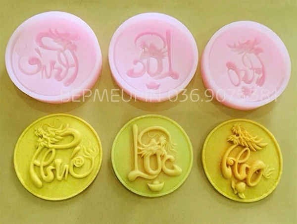 Khuôn Silicon - Chữ Thư pháp - Phúc