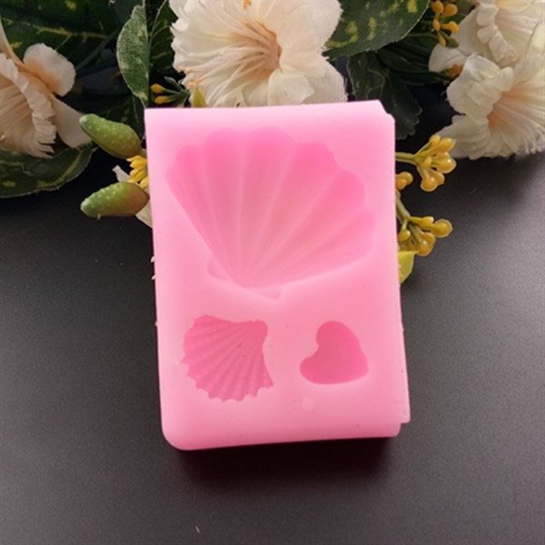 Khuôn Silicon - Biển - Sò - 1.7-3.8cm - 3c