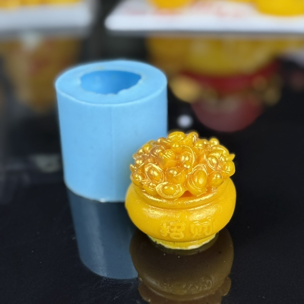 Khuôn Silicon - Hủ Vàng - 6.3cm Đứng SL75