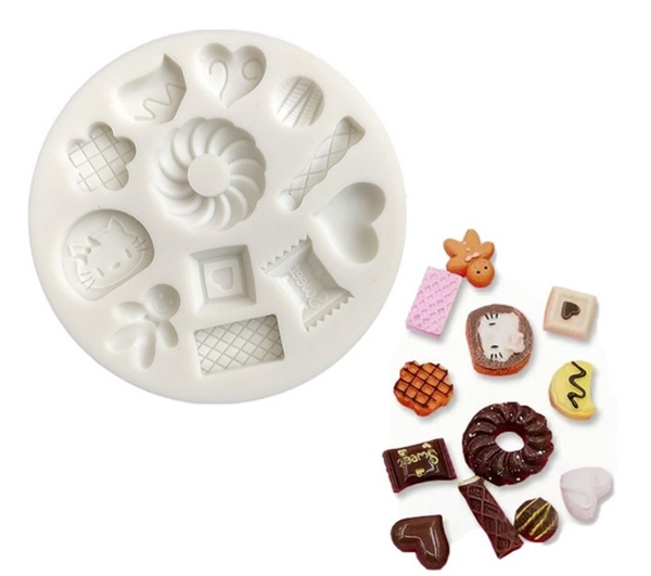 Khuôn Silicon - Bánh  Kẹo Tim 12c