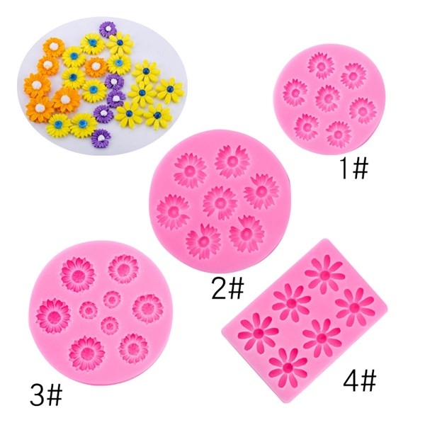 Khuôn Silicon - Hoa Cúc Dẹp TH 9c - 1 > 2.6cm