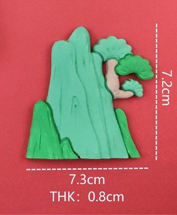 Khuôn Silicon - Ngọn Núi - Kèm Cây 7.3cm