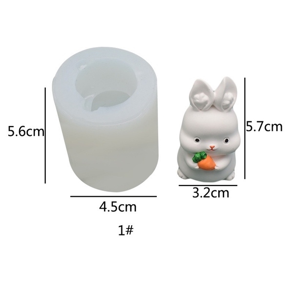 Khuôn Silicon - Động Vật - Con Thỏ - #1 Cà Rốt