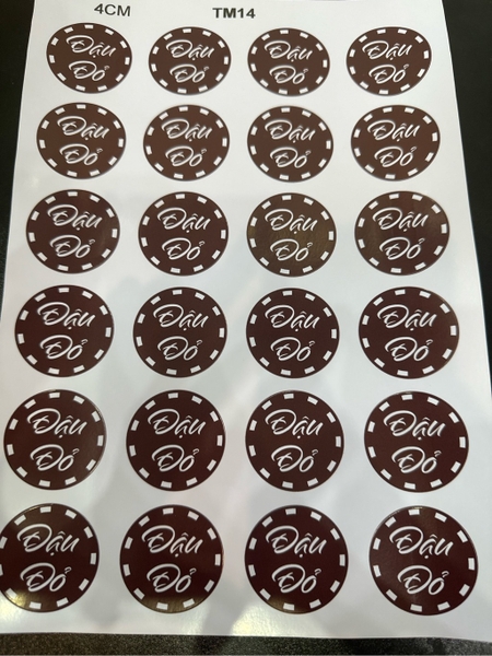 Decal Chủ Đề Trung Thu - Tem Nhân Bánh