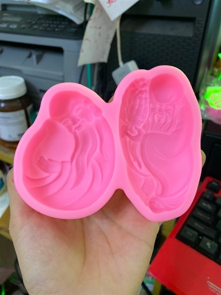 Khuôn Silicon - Ông Thọ Đứng Nghiêng 2 Ông 2 Kiểu