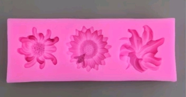 Khuôn Silicon - Hoa Cúc Dẹp Bay TH 3c - 3 > 3.5cm