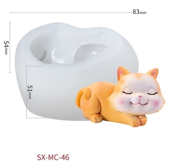 Khuôn Silicon - Động Vật - Mèo 46