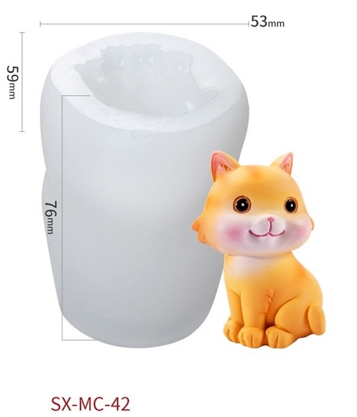 Khuôn Silicon - Động Vật - Mèo 42