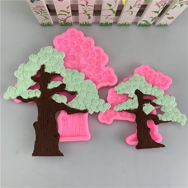 Khuôn Silicon - Cây Kim Tiền - CÂY TO 19x7x1.7cm