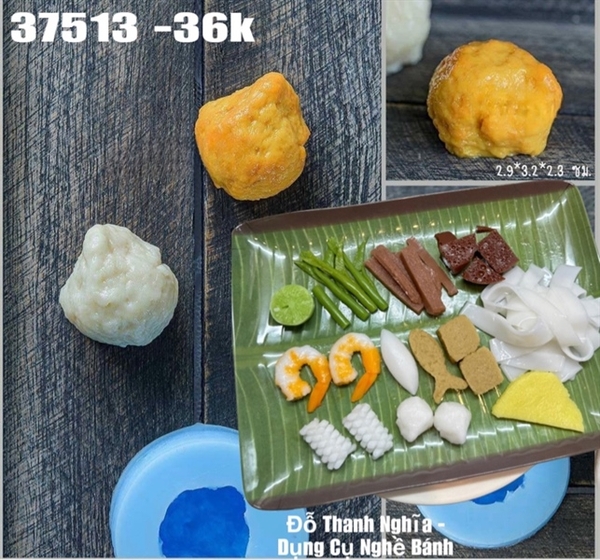 Khuôn Silicon - Rau Củ - Chả Cá