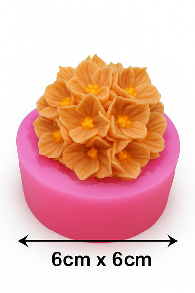 Khuôn Silicon - Chùm Hoa Cẩm Tú Cầu - 6cm