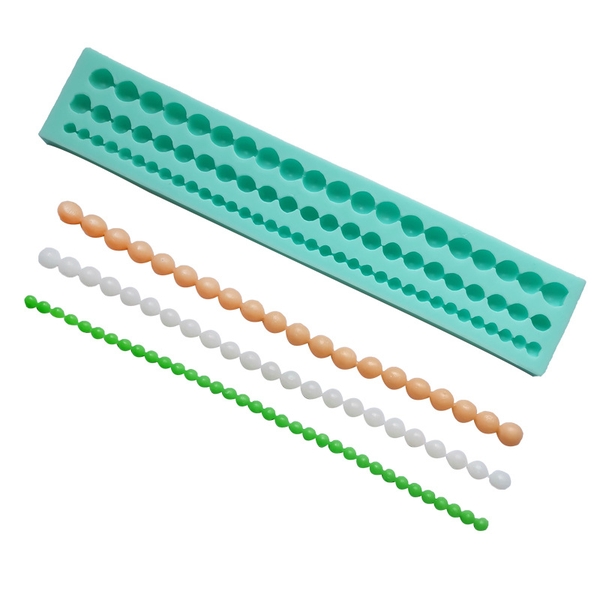 Khuôn Silicon - Viền Chuỗi Dây - Hạt 1.5cm - Dài 20cm