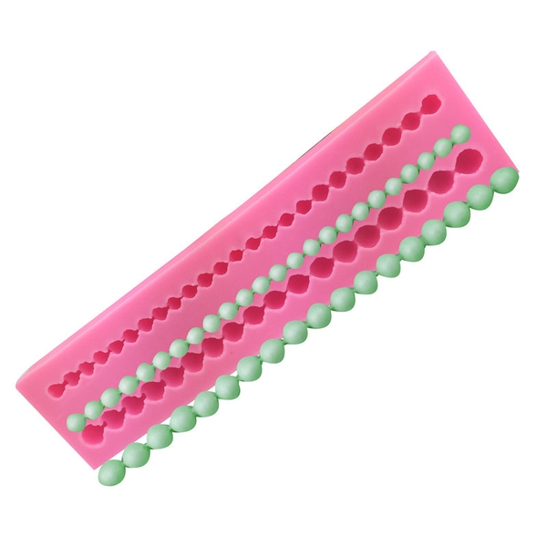 Khuôn Silicon - Viền Chuỗi Dây - Hạt 1.5cm - Dài 20cm