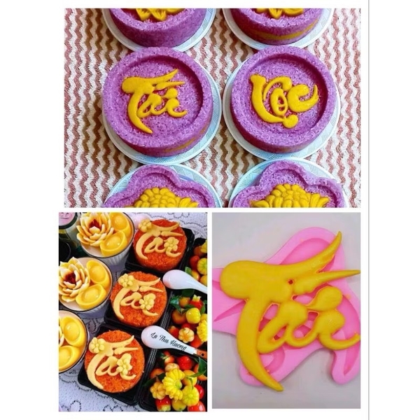 Khuôn Silicon - Chữ Thư pháp - Lộc