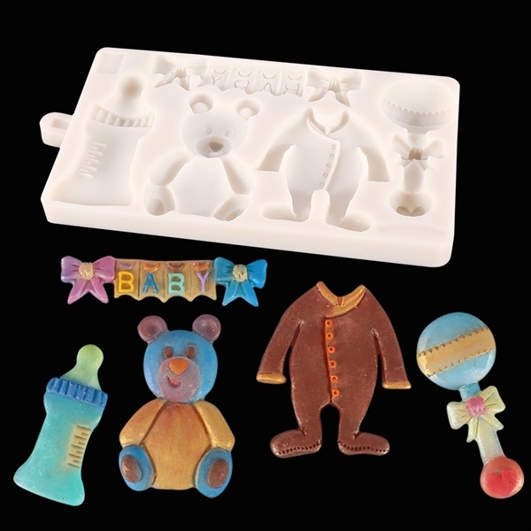 Khuôn Silicon - Bình Bú - Bình 8x4cm