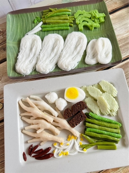 Khuôn Silicon - Món Ăn - Bún Lớn 13cm