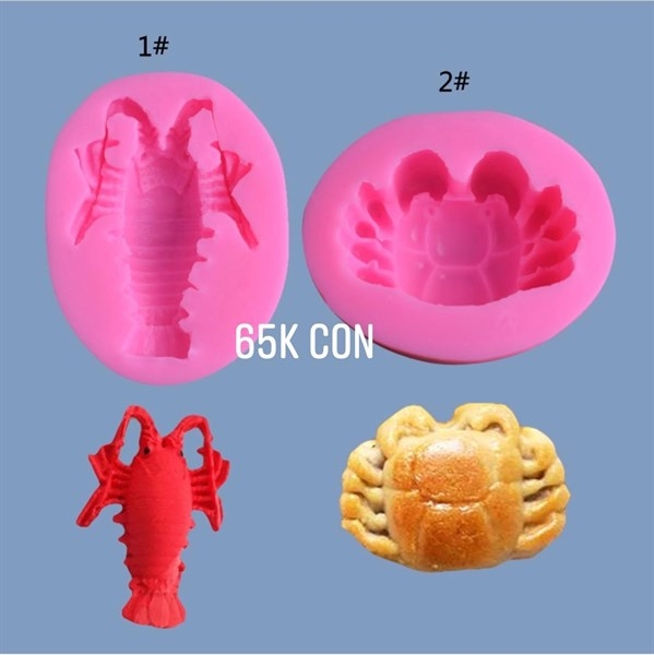 Khuôn Silicon - Biển - Tôm - 6.8cm